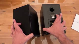 Review Passive Bookshelf Speakers Pair, Starfavor 2-Way Home Stereo Speakers 50 watts RMS