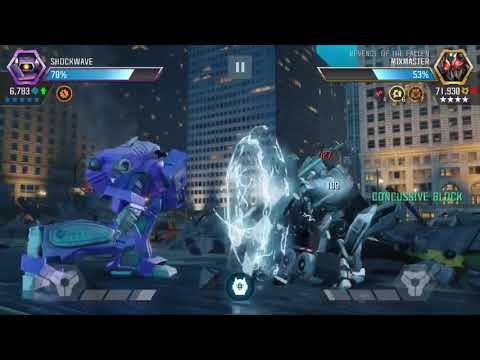 [Transformers: Forged To Fight] R3 Shockwave Vs Rok Mixmaster