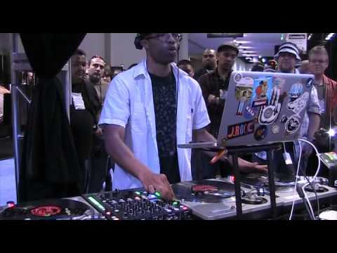 NAMM 2011 - J-Rocc 4 deck set on the Rane Sixty Eight