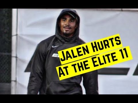 Jalen Hurts highlights at the Elite 11