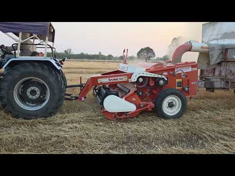 Sonalika di 55 with landforce straw reaper 💪