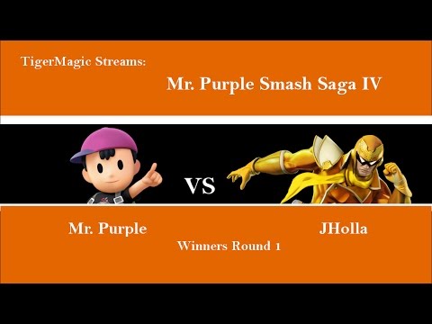 Mr. Purple Smash Saga IV- Mr. Purple (Ness) vs. JHolla (Captain Falcon)- Winners Round 1 Smash 4