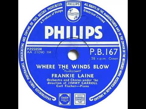 UK New Entry 1953 (52) Frankie Laine - Where The Winds Blow