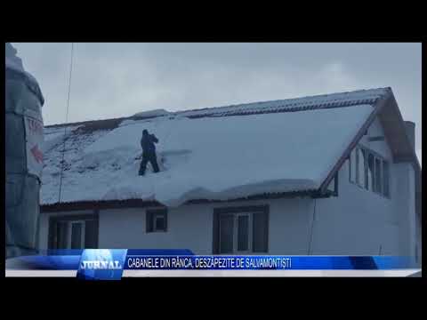 CABANELE DIN RÂNCA, DESZĂPEZITE DE SALVAMONTIȘTI