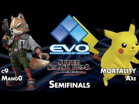 EVO2014 SSBM SF W1 - c9|Mang0 (FOX) vs Mortality AXE (PIK)