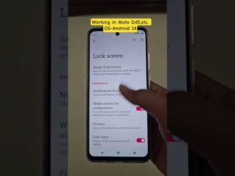 Moto How to enable double tap screen on off option in latest Moto.#motorola #Moto #motog45