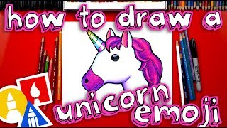 How To Draw The Unicorn Emoji 🦄