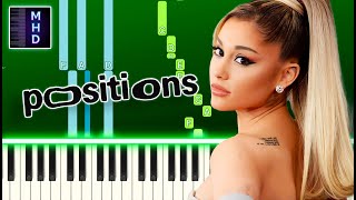 Ariana Grande - positions (Piano Tutorial Easy)