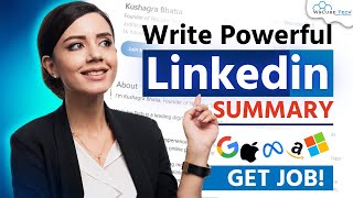Write a POWERFUL LinkedIn Summary & Get a Job!
