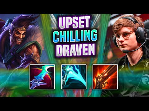 UPSET CHILLING WITH DRAVEN! - FNC Upset Plays Draven ADC vs Yasuo! | Season 2022