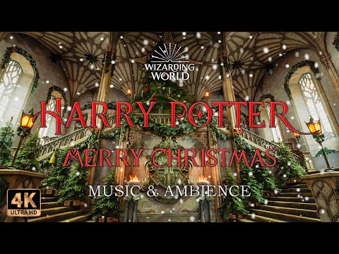 🎁Merry Christmas at Harry Potter❄️| Beautiful Christmas Harry Potter Music & Cozy Winter Ambience 🕯️