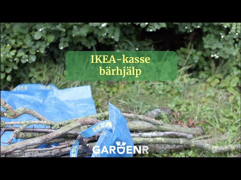 IKEA bag carrying aid, carrying long branches easily - Gardenhacks by GardenR