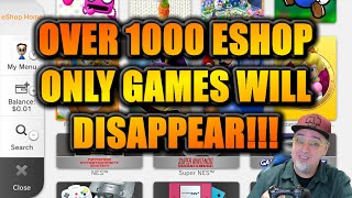 Over 1,000 eShop Only Nintendo Games Will Be Lost By Closing The Wii U & 3DS Stores!