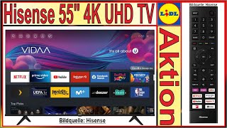 LIDL Angebot - Hisense 55" 4K UHD Smart TV - HDR - Dolby Sound - Alexa - Fernseher Schnäppchen