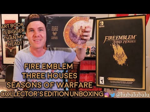 FIRE EMBLEM THREE HOUSES SEASON OF WARFARE Collector's Edition - Nintendo Switch Unboxing