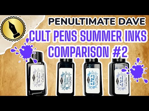 Cult Pens Exclusive Summer Inks Comparison #2
