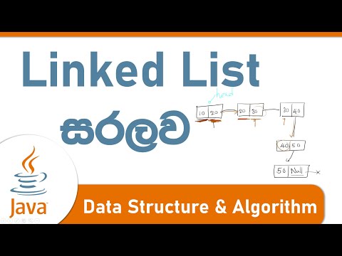 Linked List Data Structure And Algorithm With Java 8 Sinhala