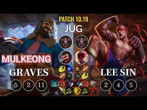 HLE Mulkeong Graves vs Lee Sin Jungle - KR Patch 10.19