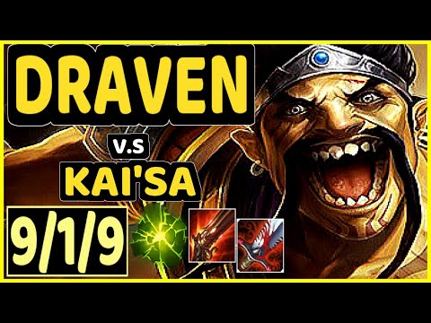 STEFAN (DRAVEN) vs KAI'SA - 9/1/9 KDA BOTTOM ADC GAMEPLAY - EUW Ranked GRANDMASTER