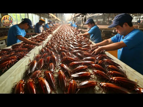 COCKROACH Farming - How Chinese Farmers Raise 6 Billion Cockroaches a Year