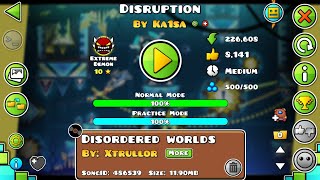 Disruption (100%) Completed on Unstable (60-120 FPS) Mobile Gameplay | Geometry Dash