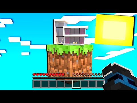 COSTRUISCO LA CASA SU UN SOLO BLOCCO - MINECRAFT ITA