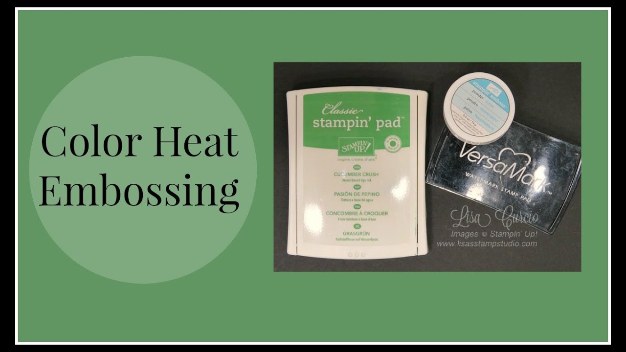 Quick Crafting Tip - Color Heat Embossing