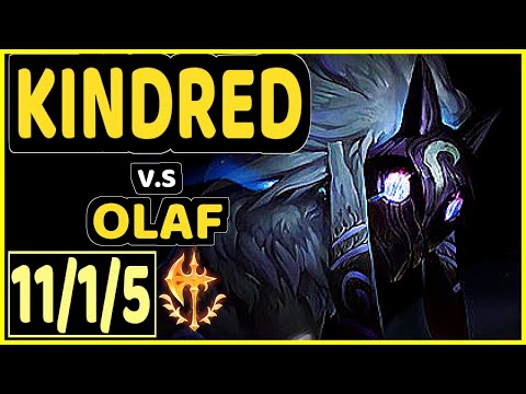 SKEANZ (KINDRED) vs OLAF - 11/1/5 KDA JUNGLE CHALLENGER GAMEPLAY - EUW