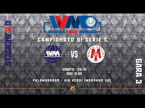 Volley Serie C Maschile: GALSTAFF INSUBRIA MORNAGO Vs. GVC MONZA VOLLEY