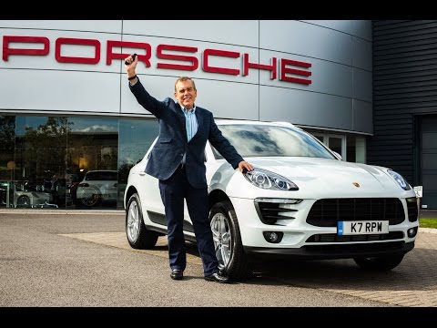 Winner Graham Williams collects his Porsche Macan S
