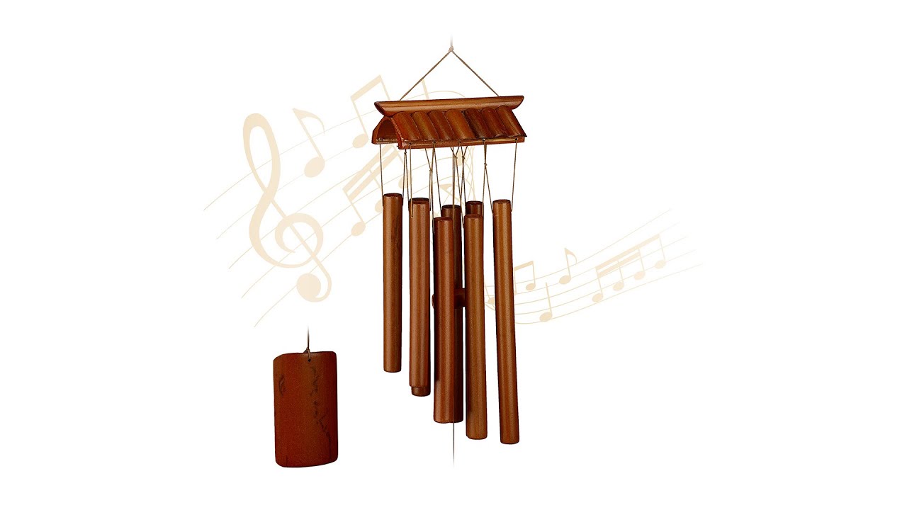 relaxdays Carillon à vent Temple 62 cm