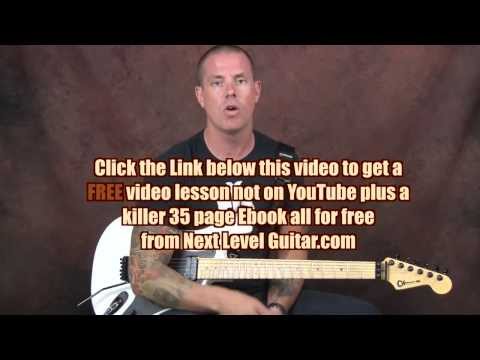 Learn ZZ Top inspired Blues rhythms and licks electric guitar lesson Jesus Just Left Chicago style