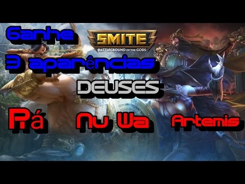 Ganhe 3 aparências no SMITE Grátis (Rá, Nu wa, Àrtemis)