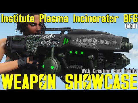 Fallout 4: Institute Plasma Incinerator Rifle - Weapon Mod Showcase