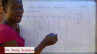 PLE math 2015 section B revision by Dr Betty Science