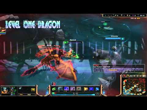 [LoL] Olaf - Killing Dragon at level 1