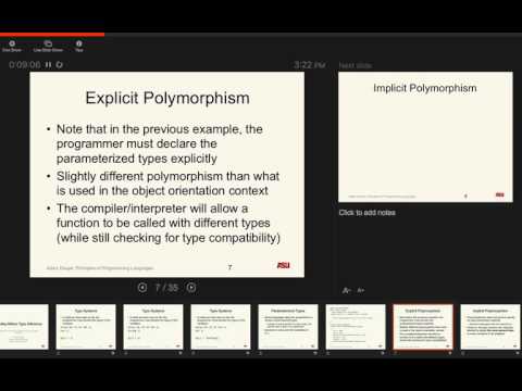 CSE 340 Makeup Lecture for 10-14-15: "Hindley-Milner Type Inference"