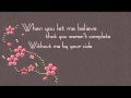 Jessica Simpson - When You Told Me You Loved Me With Lyrics