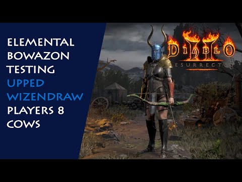 Elemental Bowazon Series: Upped Wizendraw (Cold), P8 Cows - Diablo 2 Resurrected