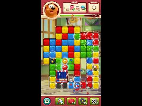 Toon Blast Level 7446 - NO BOOSTERS 🐻🐺🐱 | SKILLGAMING ✔️