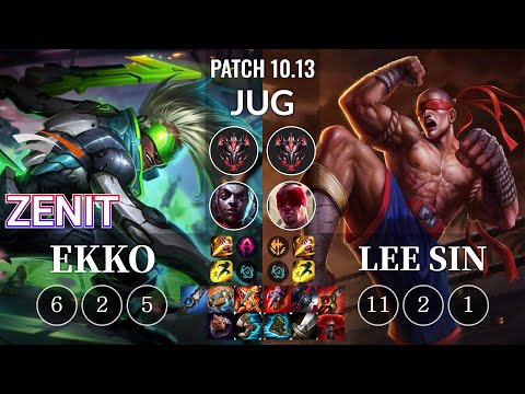 HLE Zenit Ekko vs Lee Sin Jungle - KR Patch 10.13