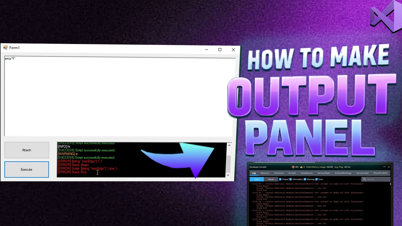 How To Make Output For Your Roblox Executor Using Quorum API | Roblox Dev Console + System Messages