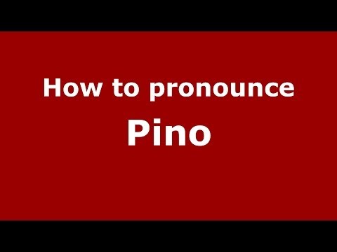 How to pronounce Pino (Italian/Italy) - PronounceNames.com