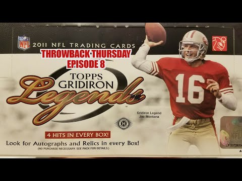 2011 Topps Gridiron Legends Football Hobby Box. 4 Hits. Throwback Thursday Episode 8