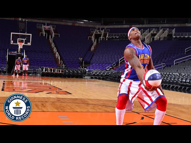 Vídeo relacionado con Harlem Globetrotters Logo Trickshot Masters - Ventilador de baloncesto Camiseta sin Mangas