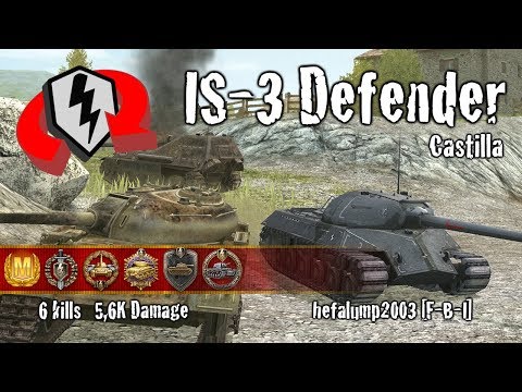 WoT Blitz IS-3 Defender -  6 Kills 5,6k Damage Replay!
