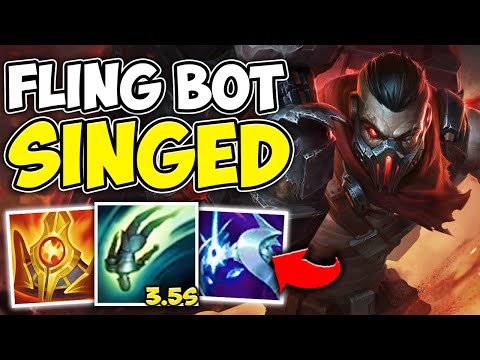 MAX ABILITY HASTE SINGED CAN FLING EVERY 3.5 SECONDS! (NO ONE CAN RUN) - League of Legends