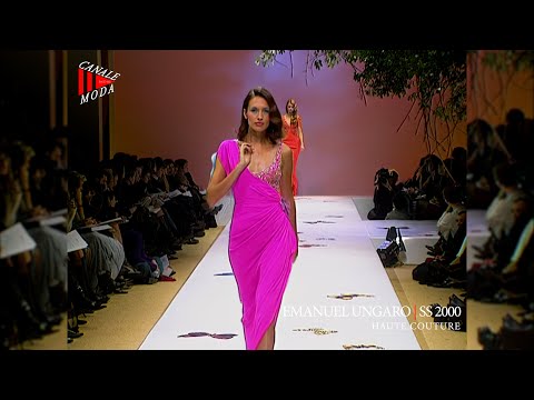 EMANUEL UNGARO Haute Couture Spring Summer 2000 Paris 4K Full Show  - Canale Moda