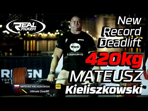 Mateusz Kieliszkowski New Deadlift Record 420kg