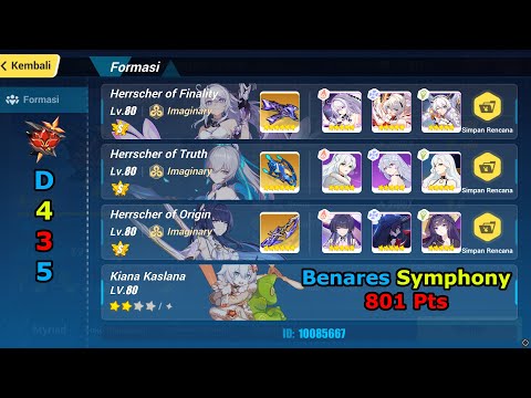 [Redlotus Exalted Abyss] Benares (Symphony) (D435) 801 Pts -  HoFi(S0)/HoO(S0)/HTR(S0) + Kiana*2